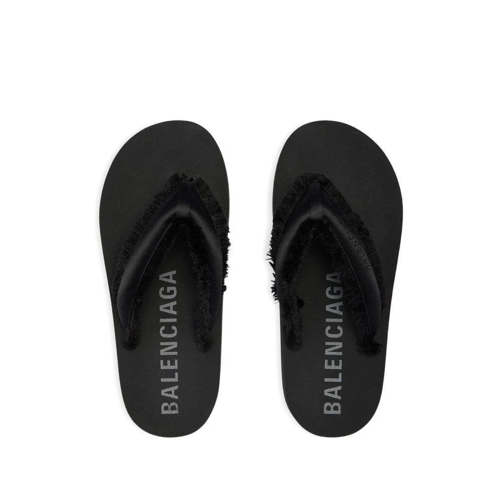 Balenciaga Black Flip-Flops & Slides Women BALENCIAGA