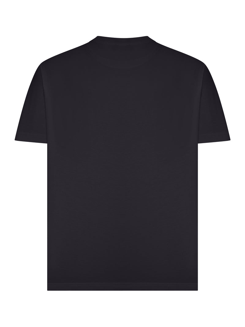 Etro Men Rome Cotton T-Shirt With Embroidered Logo ETRO
