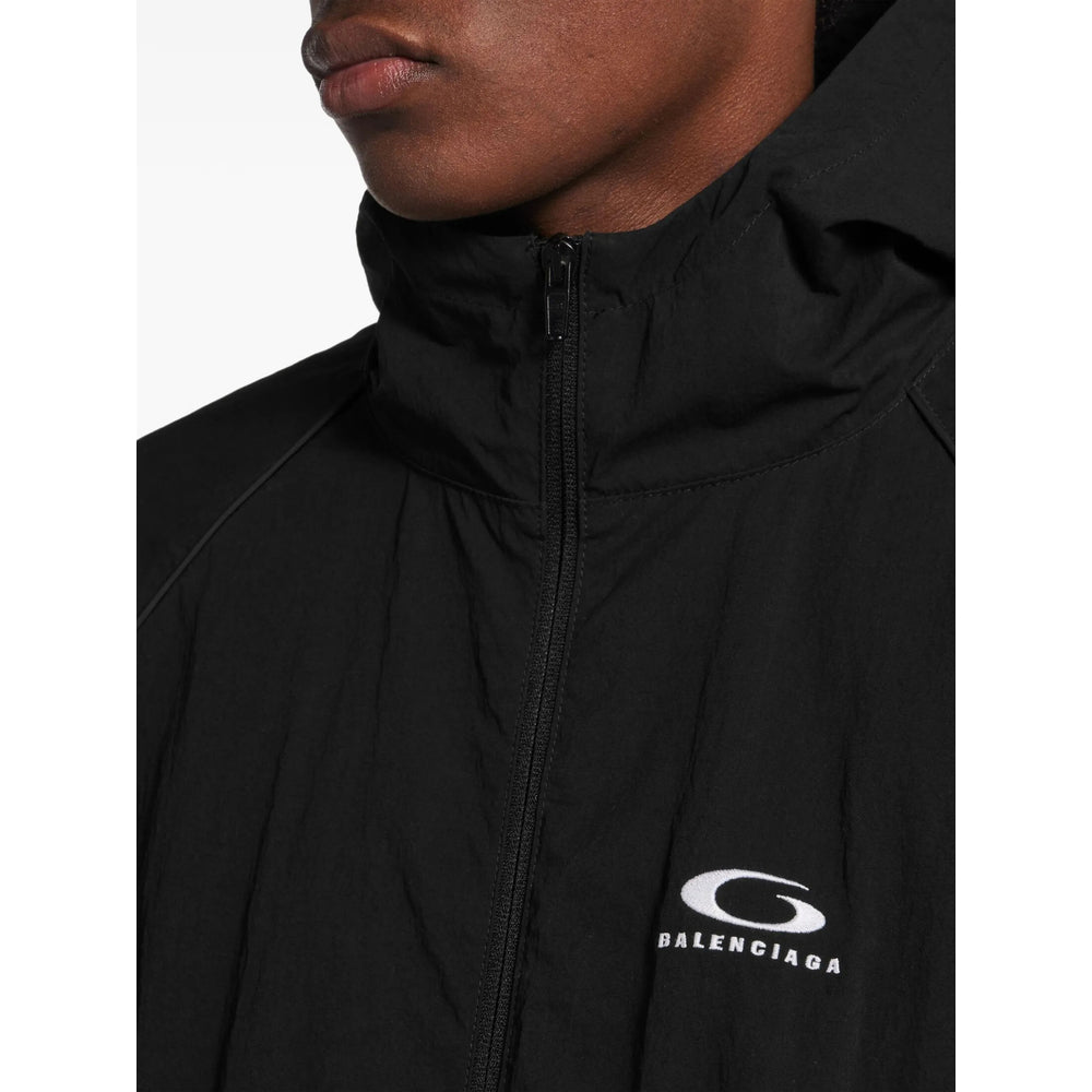Balenciaga Black Jackets - Hooded Jackets Men BALENCIAGA