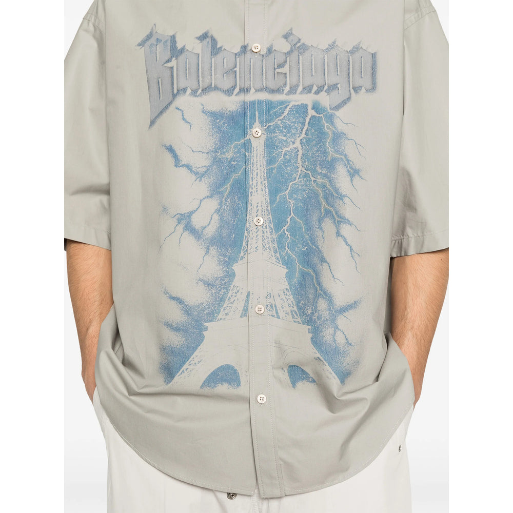 Balenciaga Grey Shirts Men BALENCIAGA