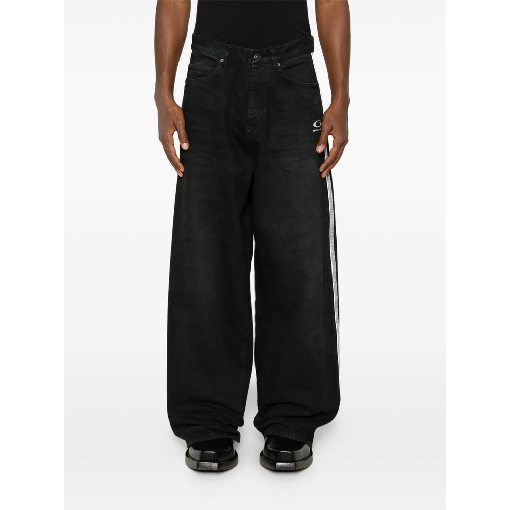 Balenciaga Black Denim - Wide-Leg Jeans Men BALENCIAGA