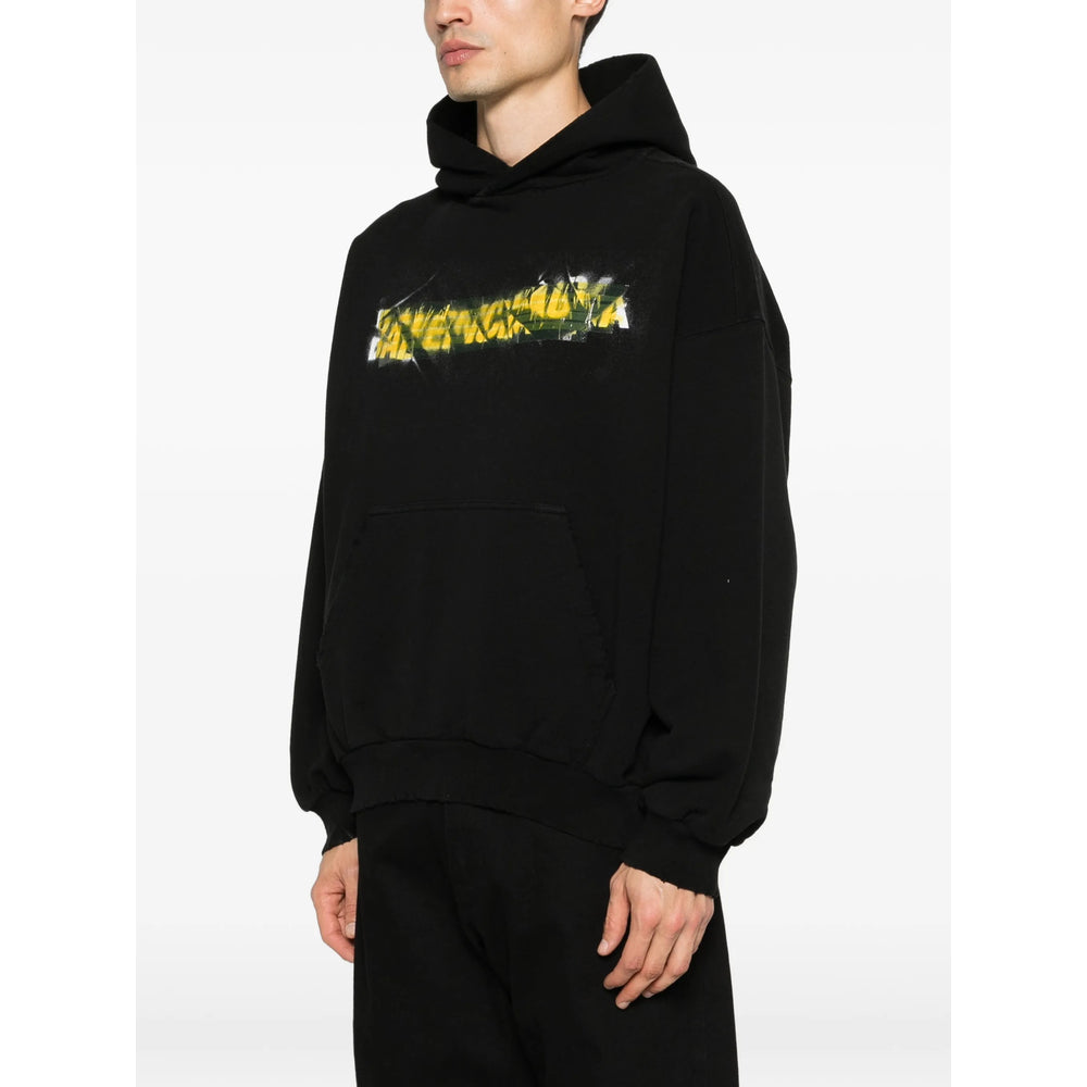 Balenciaga Black Sweaters & Knitwear - Hoodies Men BALENCIAGA