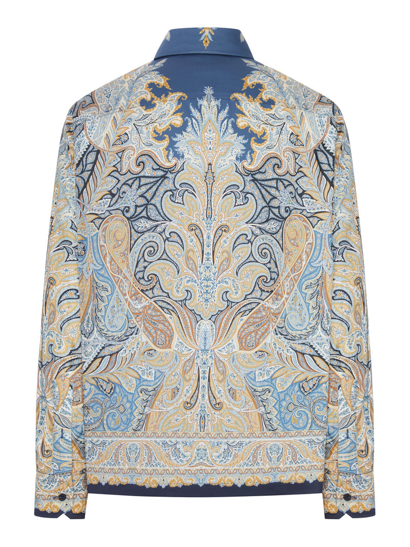 Etro Men Printed Cotton Shirt With Paisley Pattern ETRO