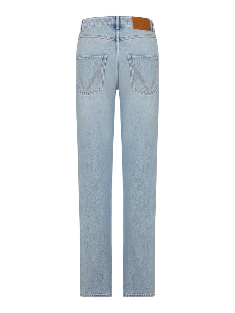 Bottega Veneta Women Straight Leg Denim Jeans, Light Wash BOTTEGA VENETA