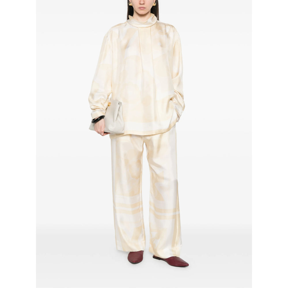 Carven Neutrals Trousers - Palazzo Pants Women CARVEN