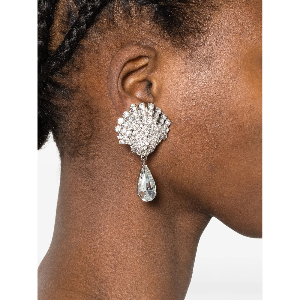 Alessandra Rich Silver Earrings Women ALESSANDRA RICH