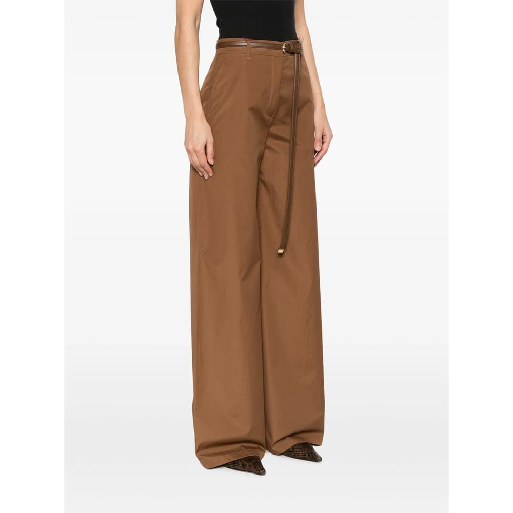 Max Mara Studio Brown Trousers - High-Waisted Trousers Women MAX MARA STUDIO
