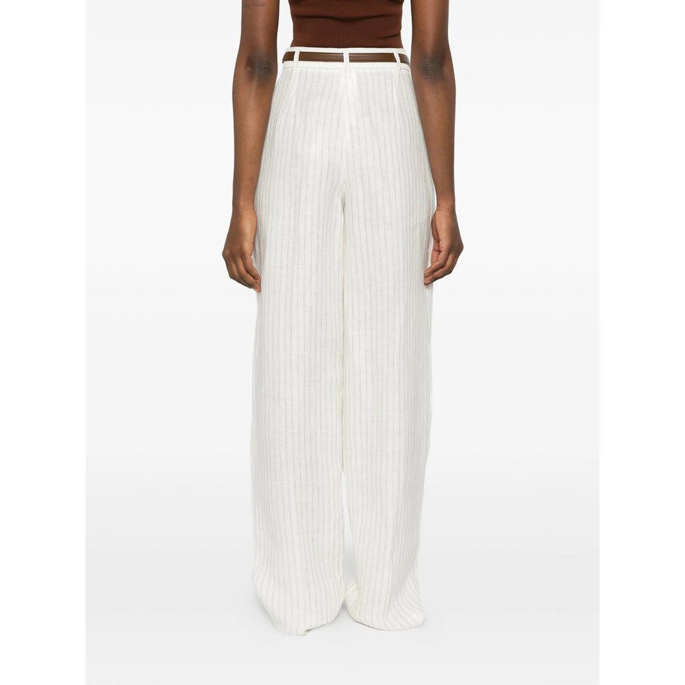 Max Mara Studio Neutrals Trousers - High-Waisted Trousers Women MAX MARA STUDIO
