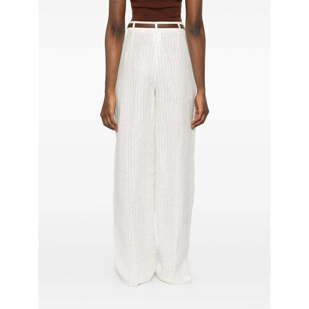 Max Mara Studio Neutrals Trousers - High-Waisted Trousers Women MAX MARA STUDIO