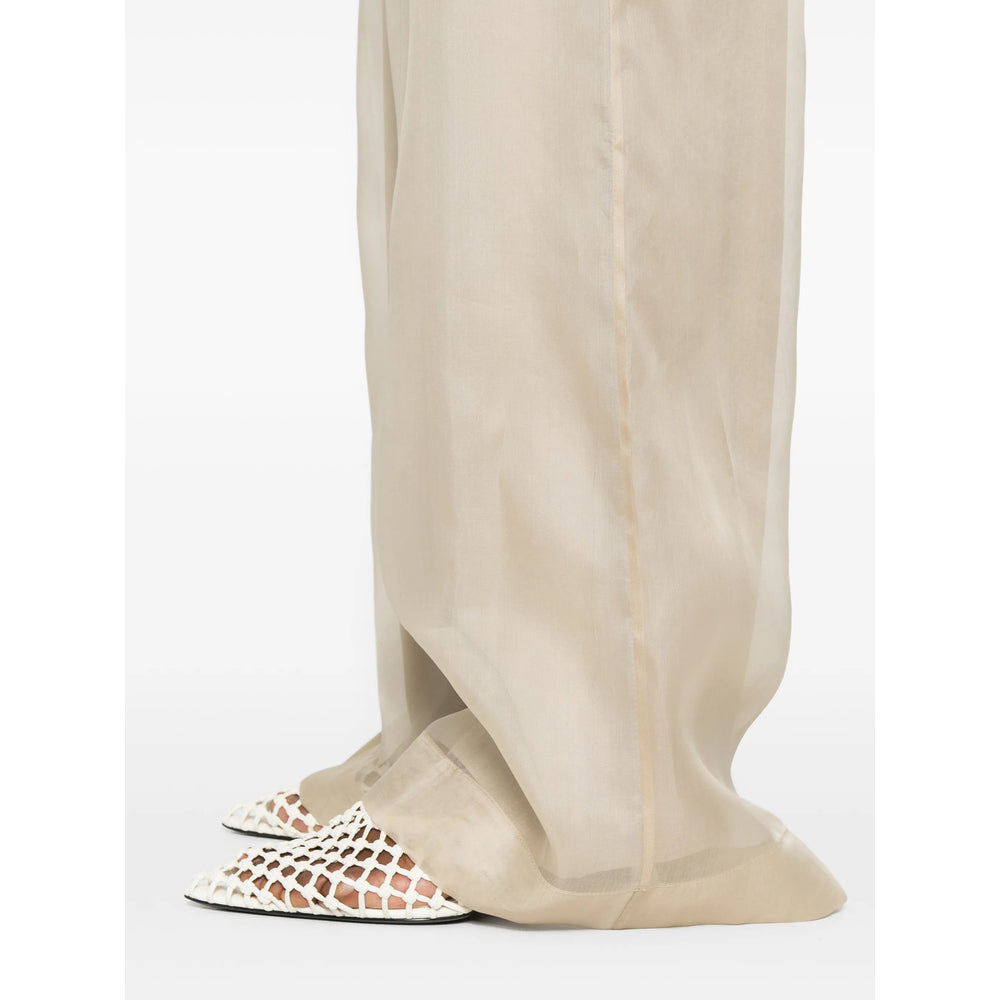 Max Mara Pianoforte Neutrals Trousers - Straight Trousers Women MAX MARA