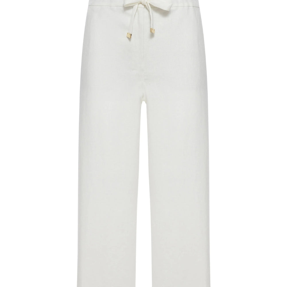 'S Max Mara White Trousers - Palazzo Pants Women S MAX MARA