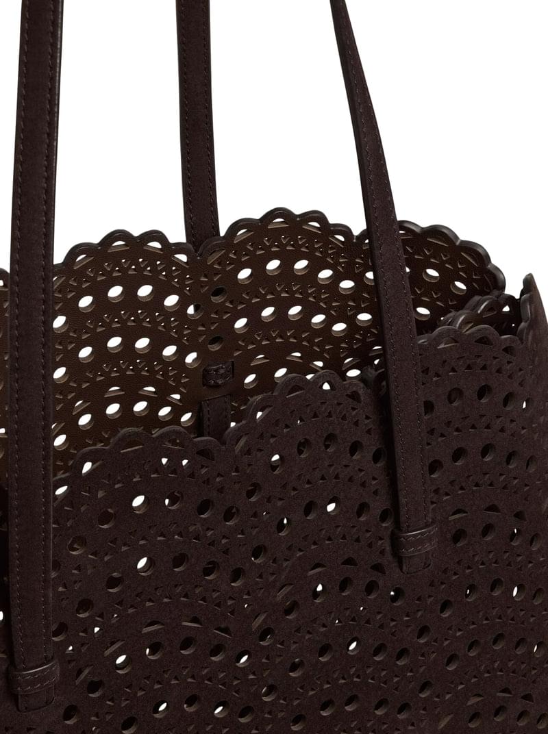 Alaia Women Mina 37 Suede Bag ALAIA