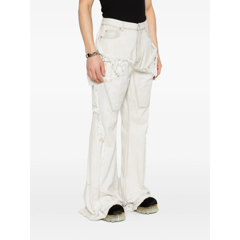 Rick Owens Drkshdw White Denim - Wide-Leg Jeans Men RICK OWENS