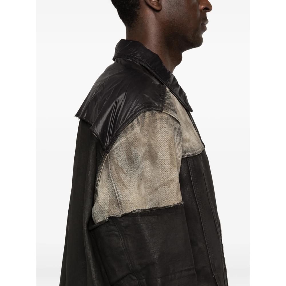 Rick Owens Drkshdw Black Jackets - Shirt Jackets Men RICK OWENS