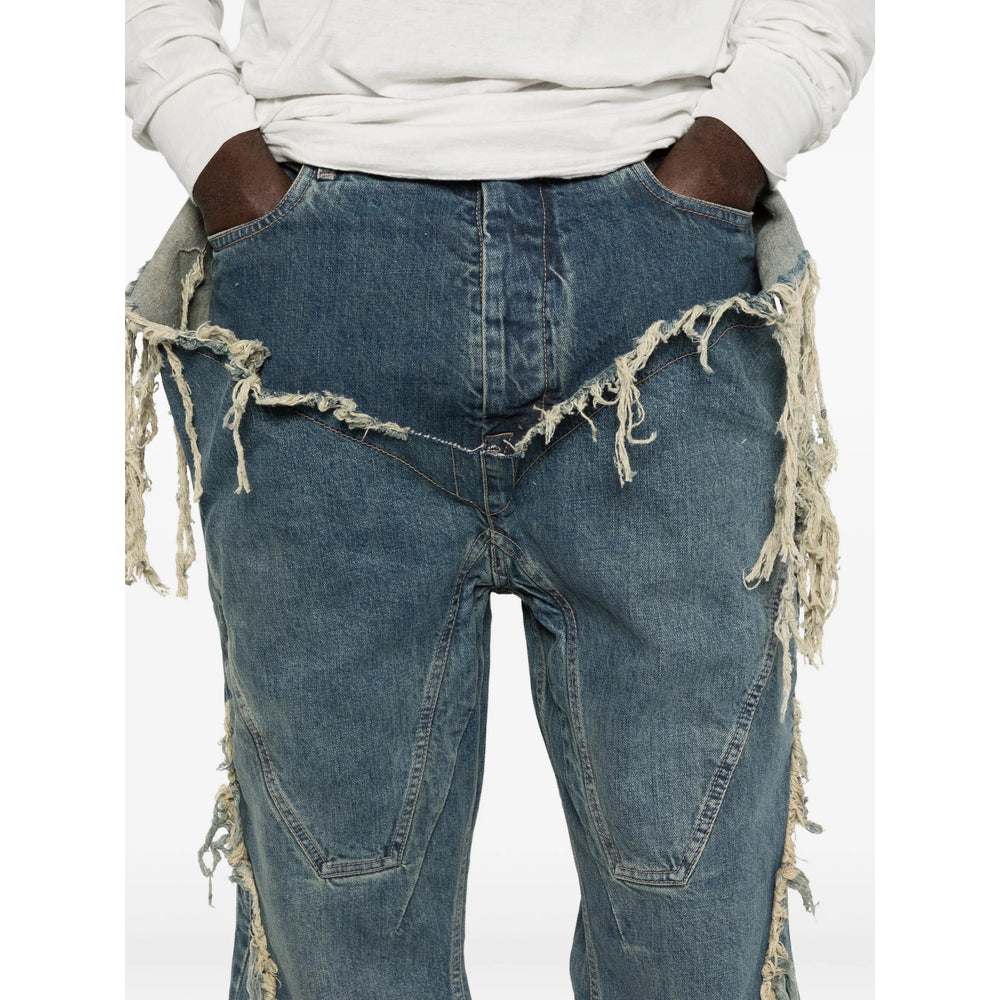Rick Owens Drkshdw Blue Denim - Bootcut Jeans Men RICK OWENS