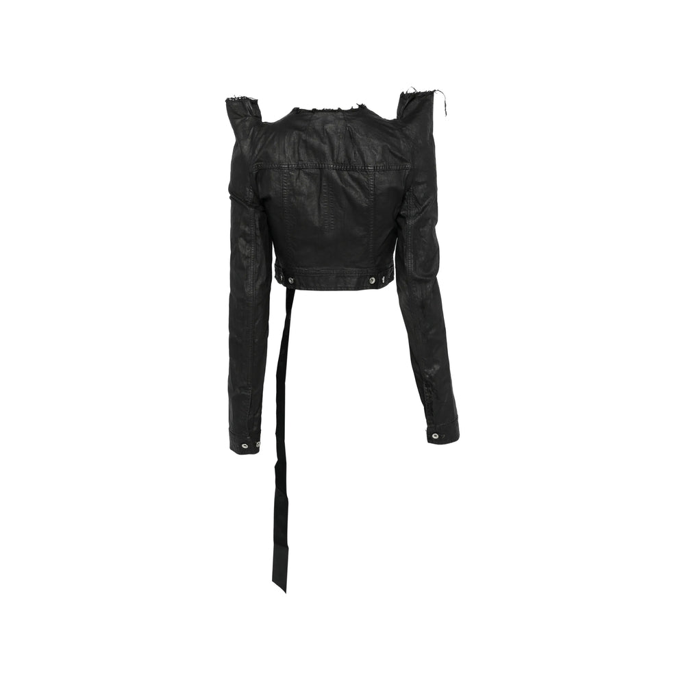 Rick Owens Drkshdw Black Jackets - Biker Jackets Women RICK OWENS