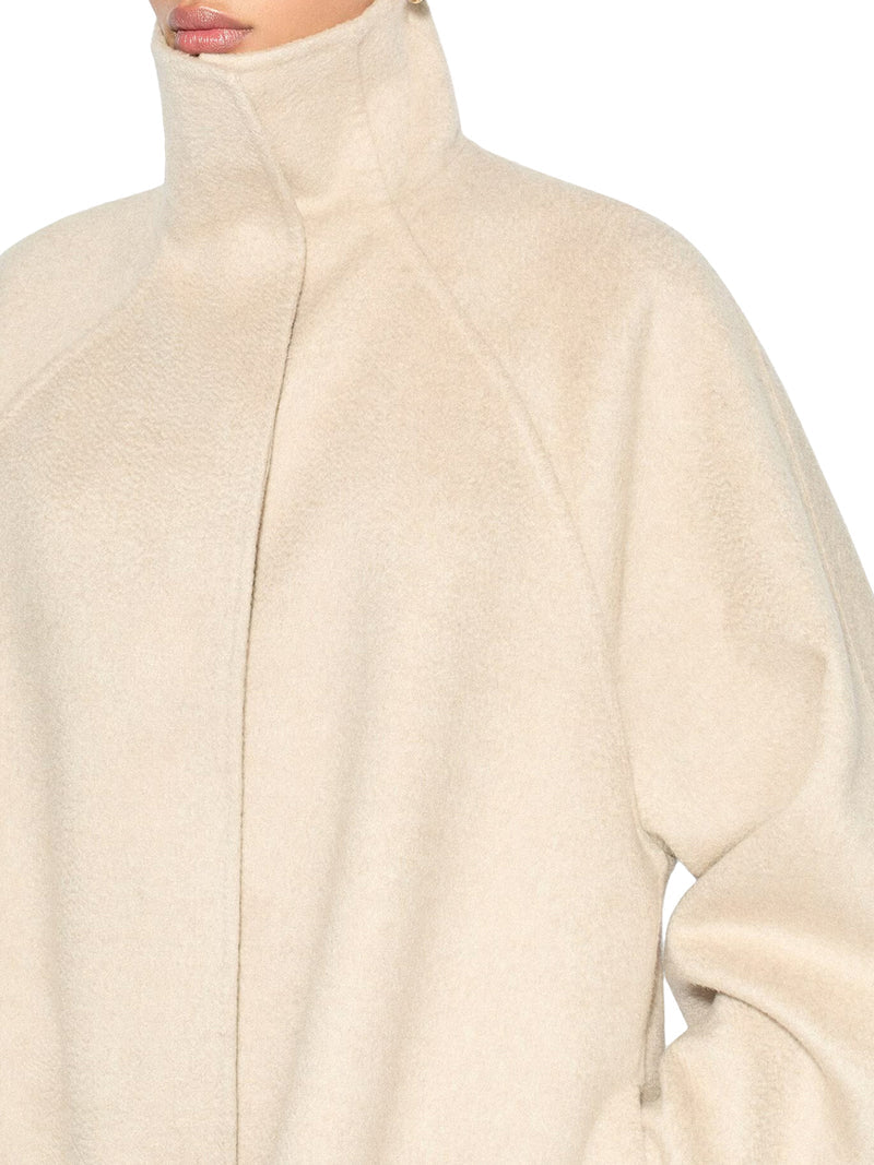 Alaia Women Asymmetrical Cashmere Coat ALAIA