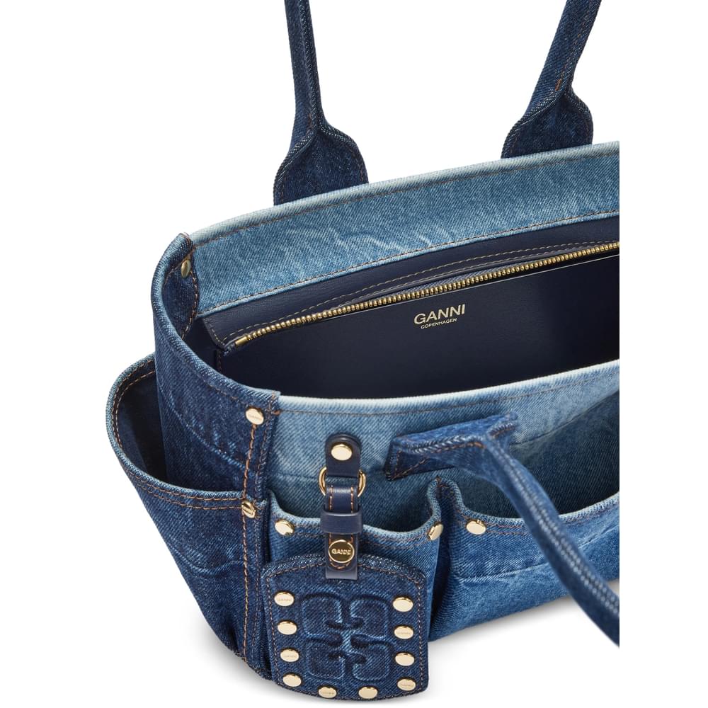 Ganni Blue Shoulder Bags Women GANNI