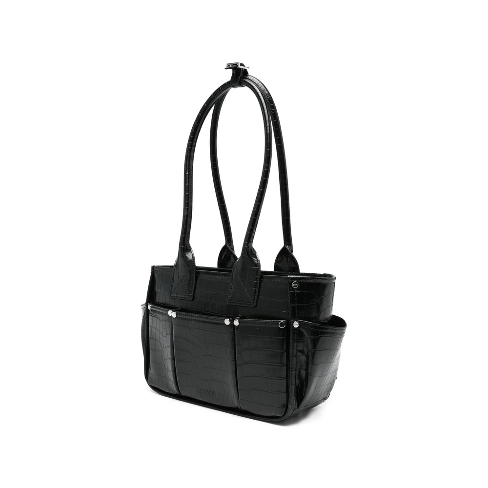 Ganni Black Tote Bags Women GANNI
