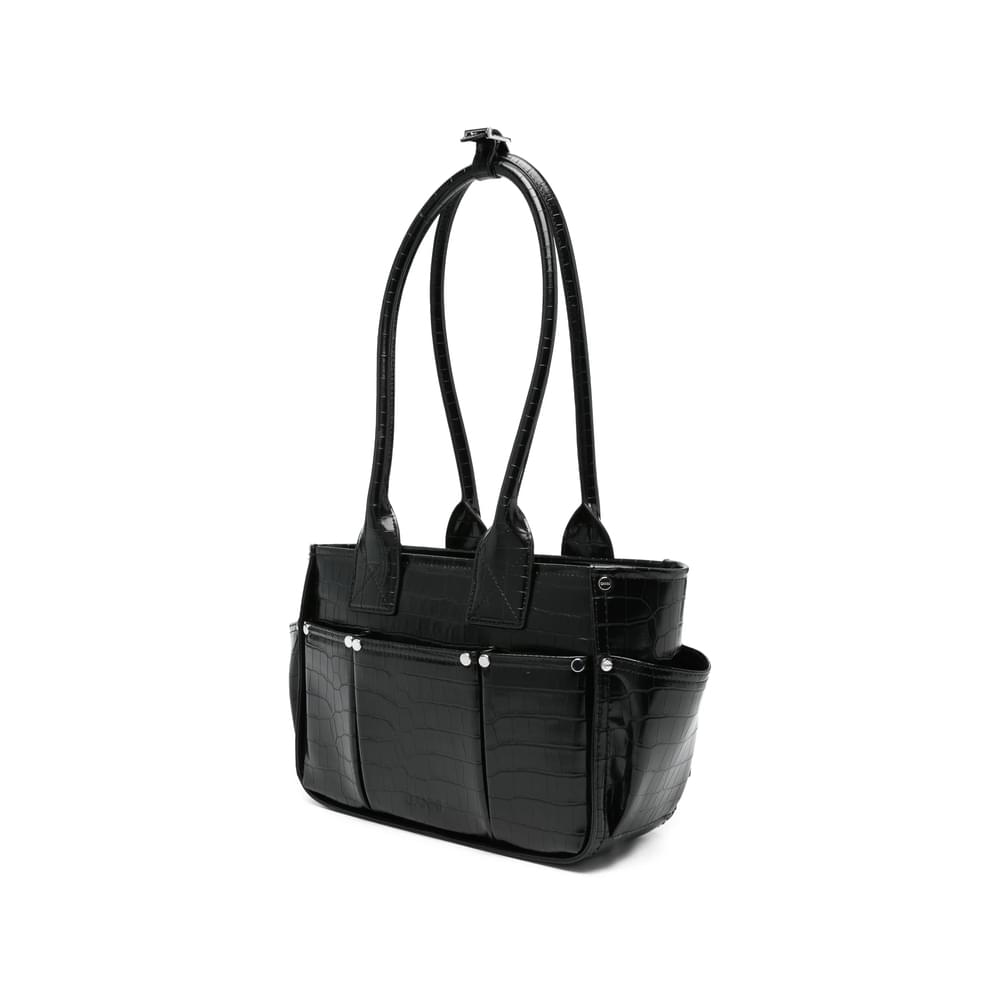 Ganni Black Tote Bags Women GANNI