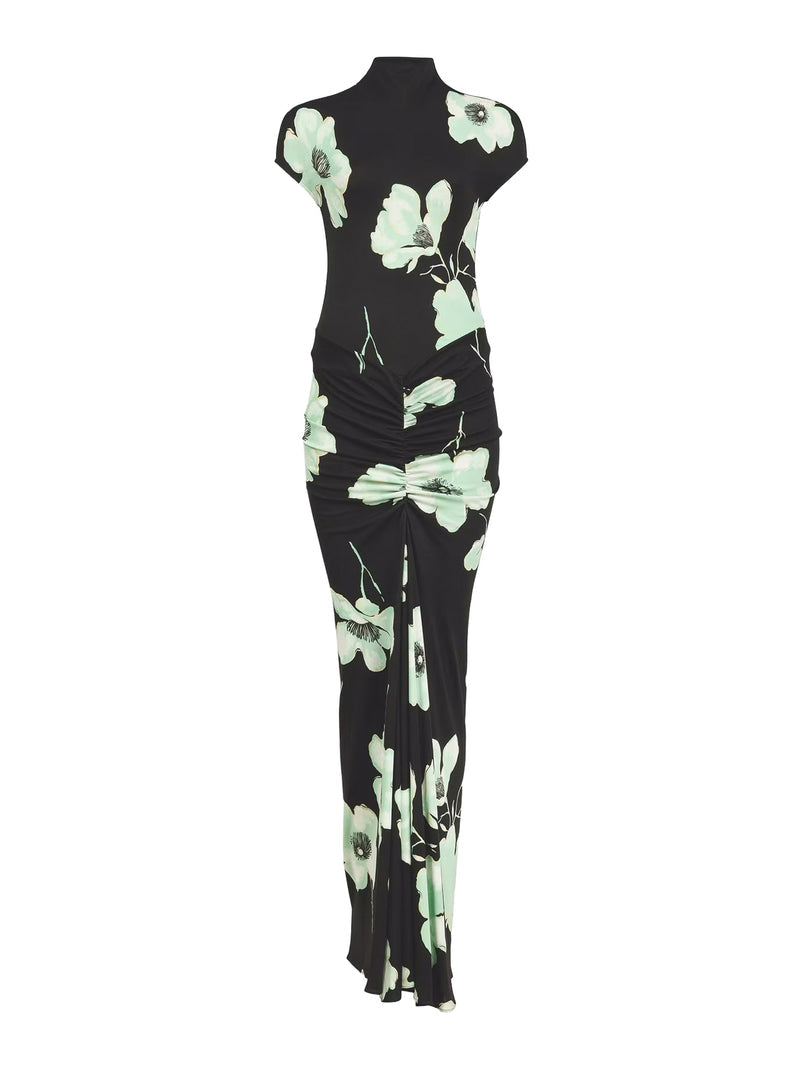 Alaia Women Draped Dress With Print ALAIA