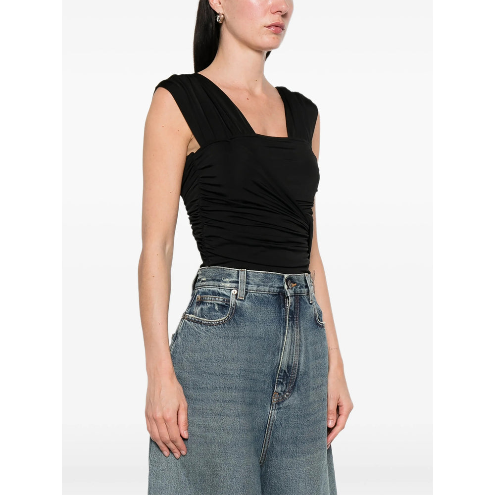 Ganni Black Tops - Blouses Women GANNI