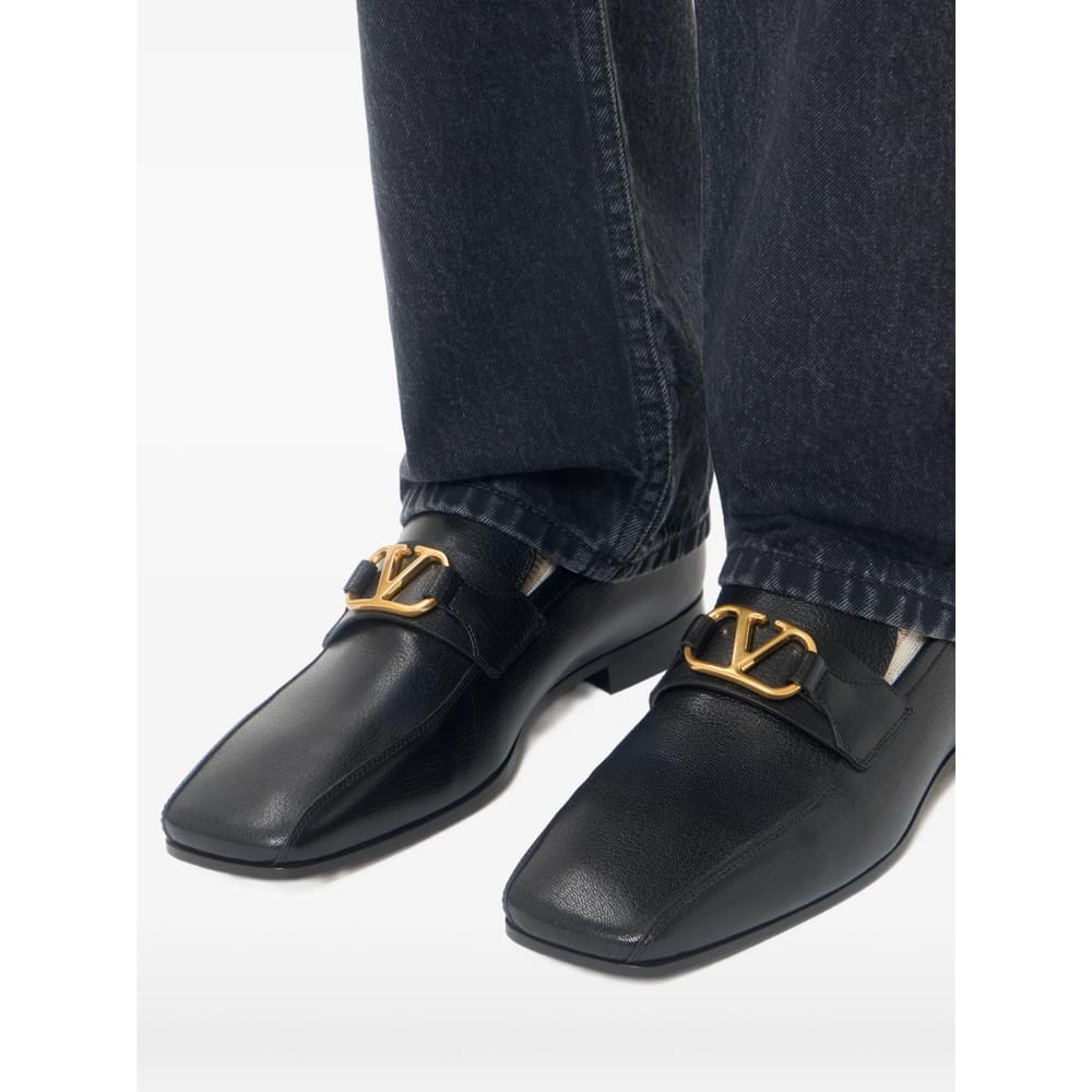 Valentino Garavani Black Loafers Men VALENTINO GARAVANI