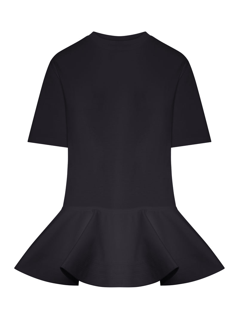 Alaia Women Cotton Jersey T-Shirt With Crinoline ALAIA