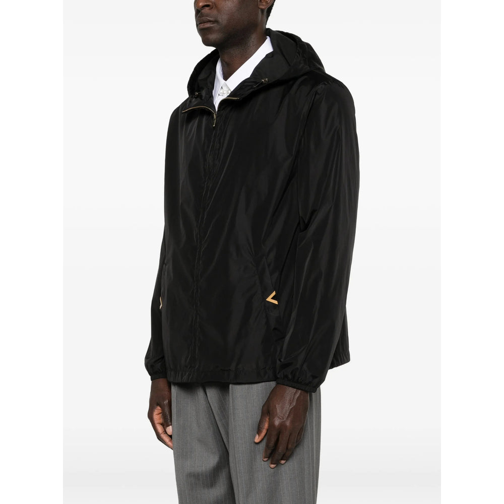 Valentino Black Jackets - Hooded Jackets Men VALENTINO