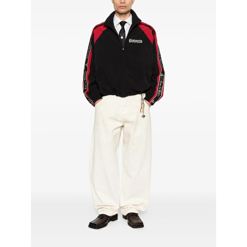 Willy Chavarria Neutrals Denim - Wide-Leg Jeans Men Willy Chavarria