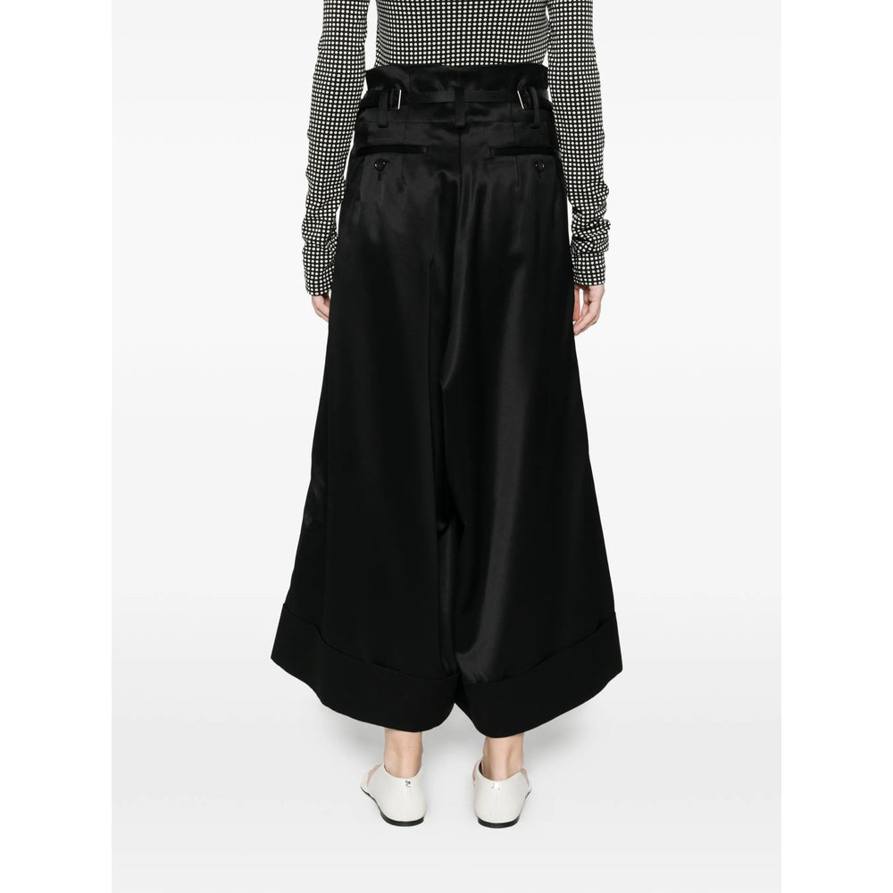 Junya Watanabe Black Trousers - Cropped Trousers Women JUNYA WATANABE