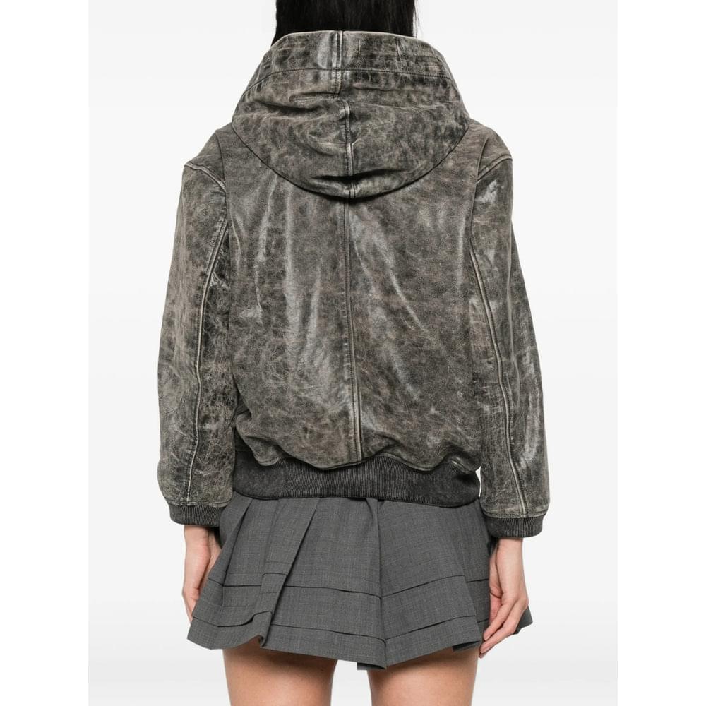 Alexander Wang Grey Jackets - Leather Jackets Women ALEXANDER WANG