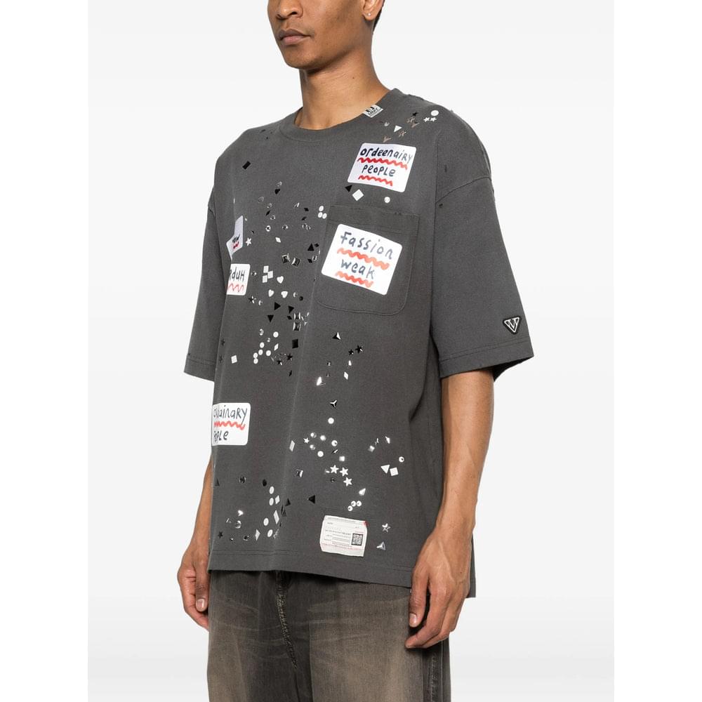 Maison Mihara Yasuhiro Grey T-Shirts & Vests - T-Shirts Men MAISON MIHARA YASUHIRO