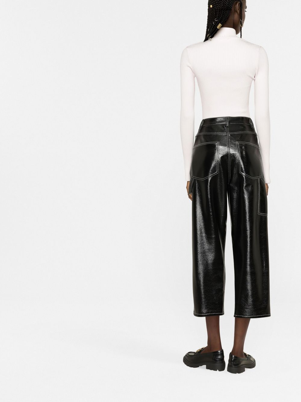 Courreges Women Re-Edition Rib Knit Mockneck Sweater COURREGES
