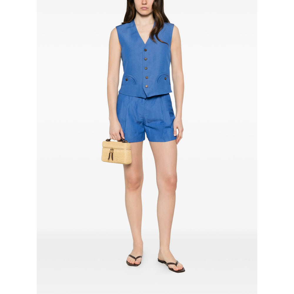 Blazé Milano Blue Shorts - Tailored Shorts Women BLAZE MILANO
