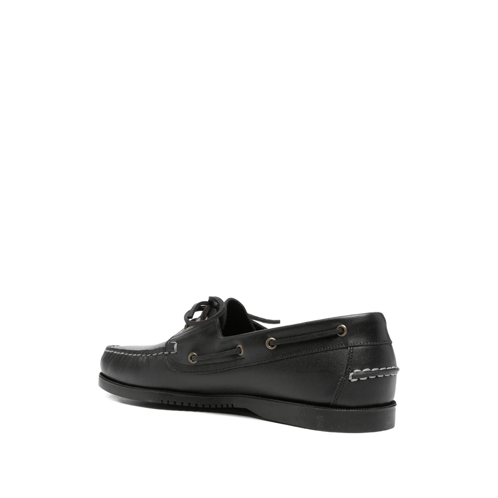 Paraboot Black Boat Shoes Men PARABOOT