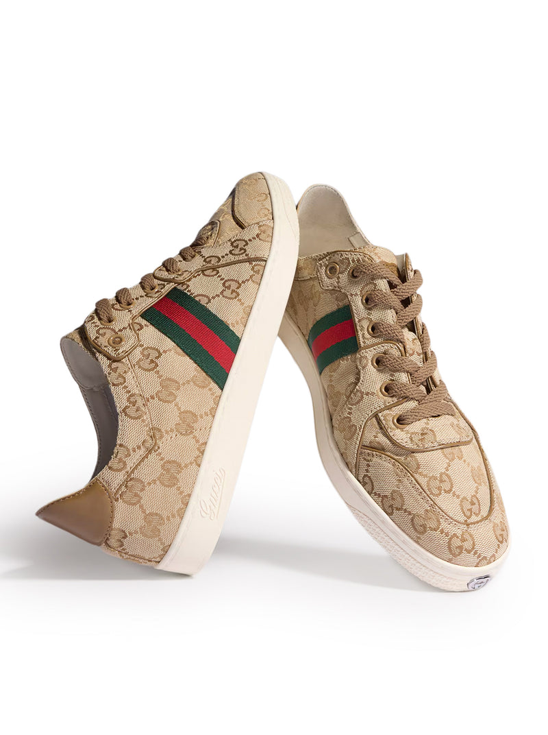 Gucci Men Low Stretch Gg Sneakers GUCCI