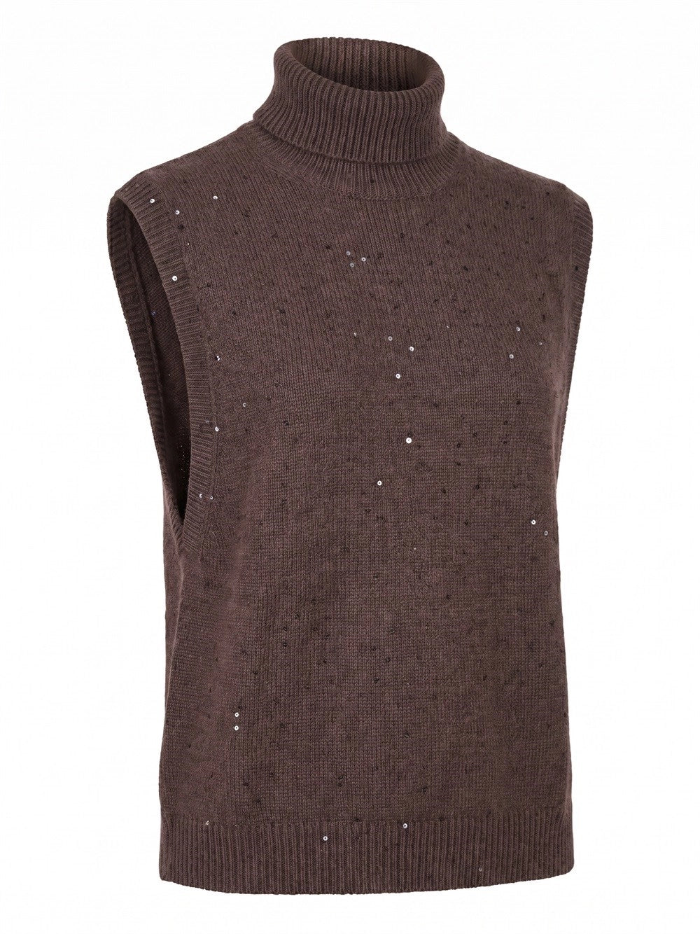 Brunello Cucinelli Women Turtleneck Sweater Vest BRUNELLO CUCINELLI
