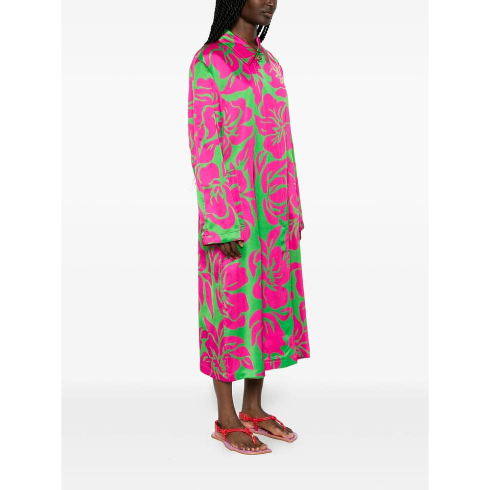 Dries Van Noten Pink Coats - Single Breasted Coats Women DRIES VAN NOTEN