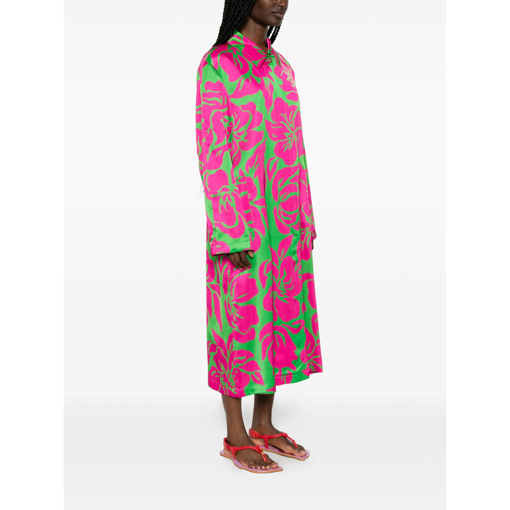 Dries Van Noten Pink Coats - Single Breasted Coats Women DRIES VAN NOTEN