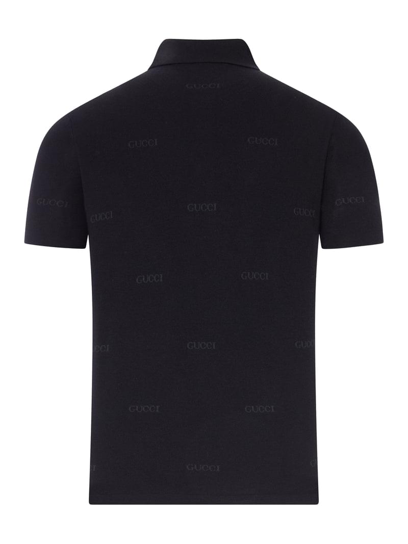 Gucci Men Jacquard Wool And Silk Polo GUCCI
