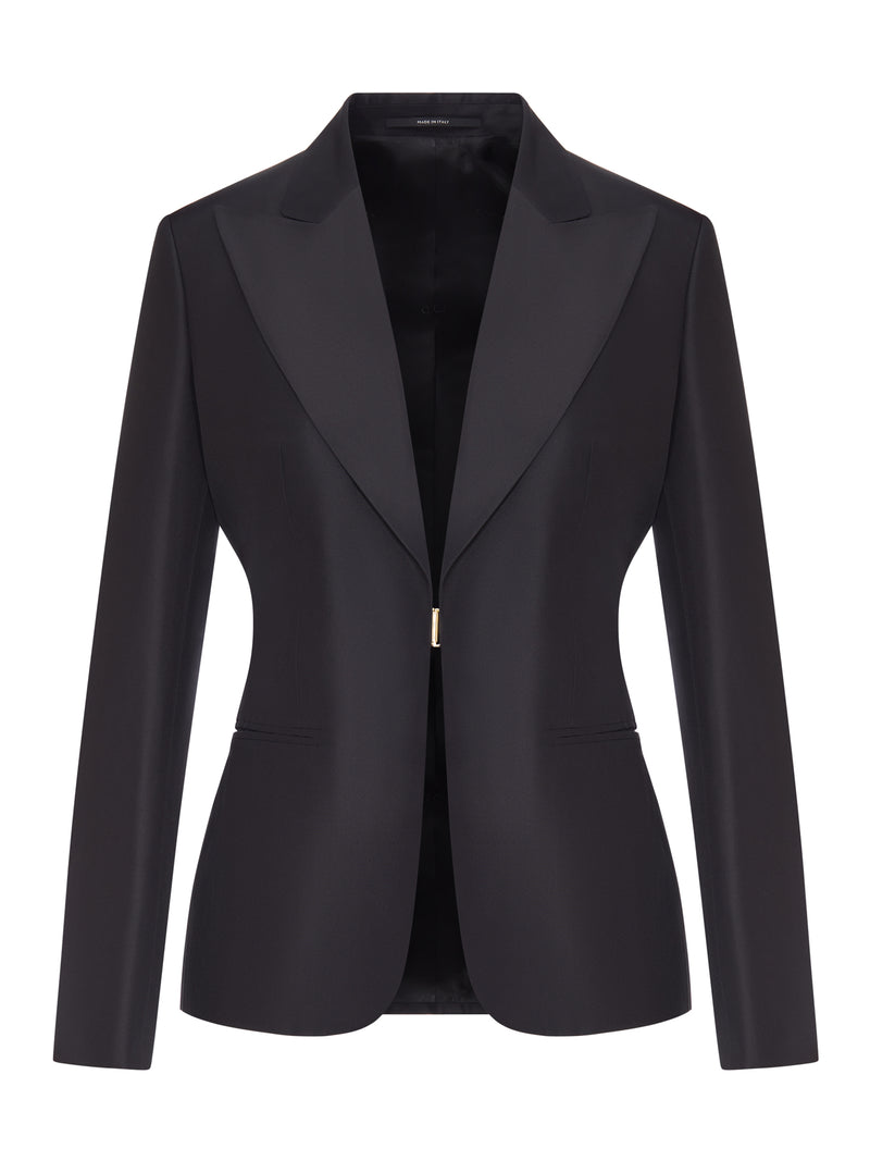 Gucci Women Fine Silk Faille Jacket GUCCI