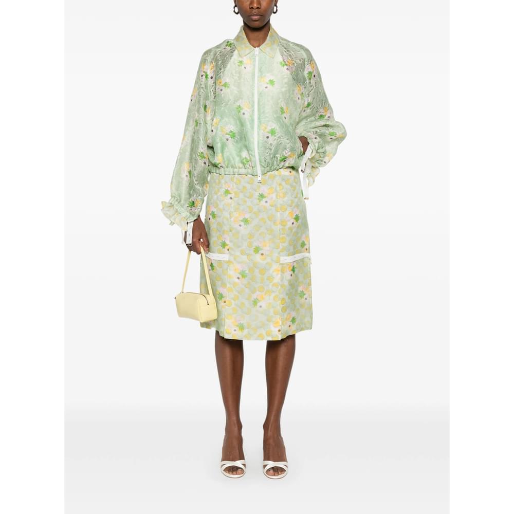 Fendi Green Jackets - Bomber Jackets Women FENDI