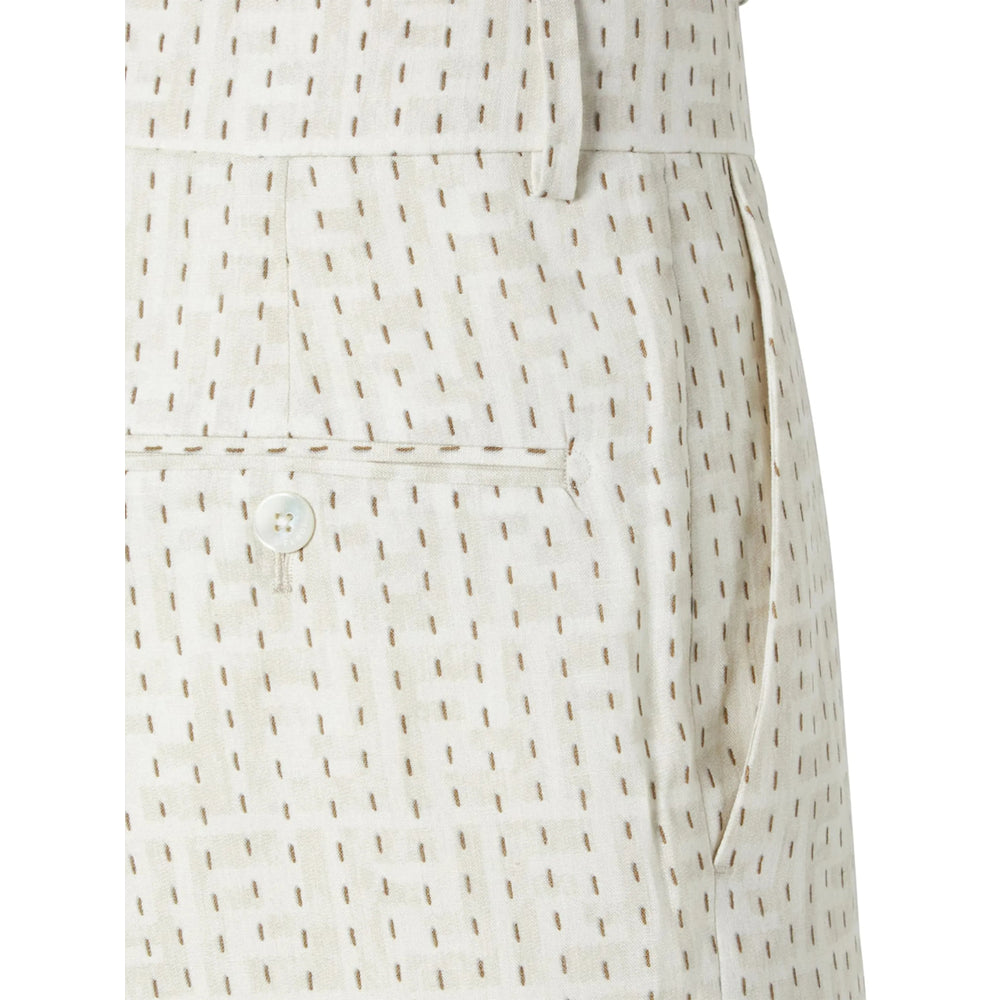 Fendi Neutrals Trousers - Tailored Trousers Men FENDI