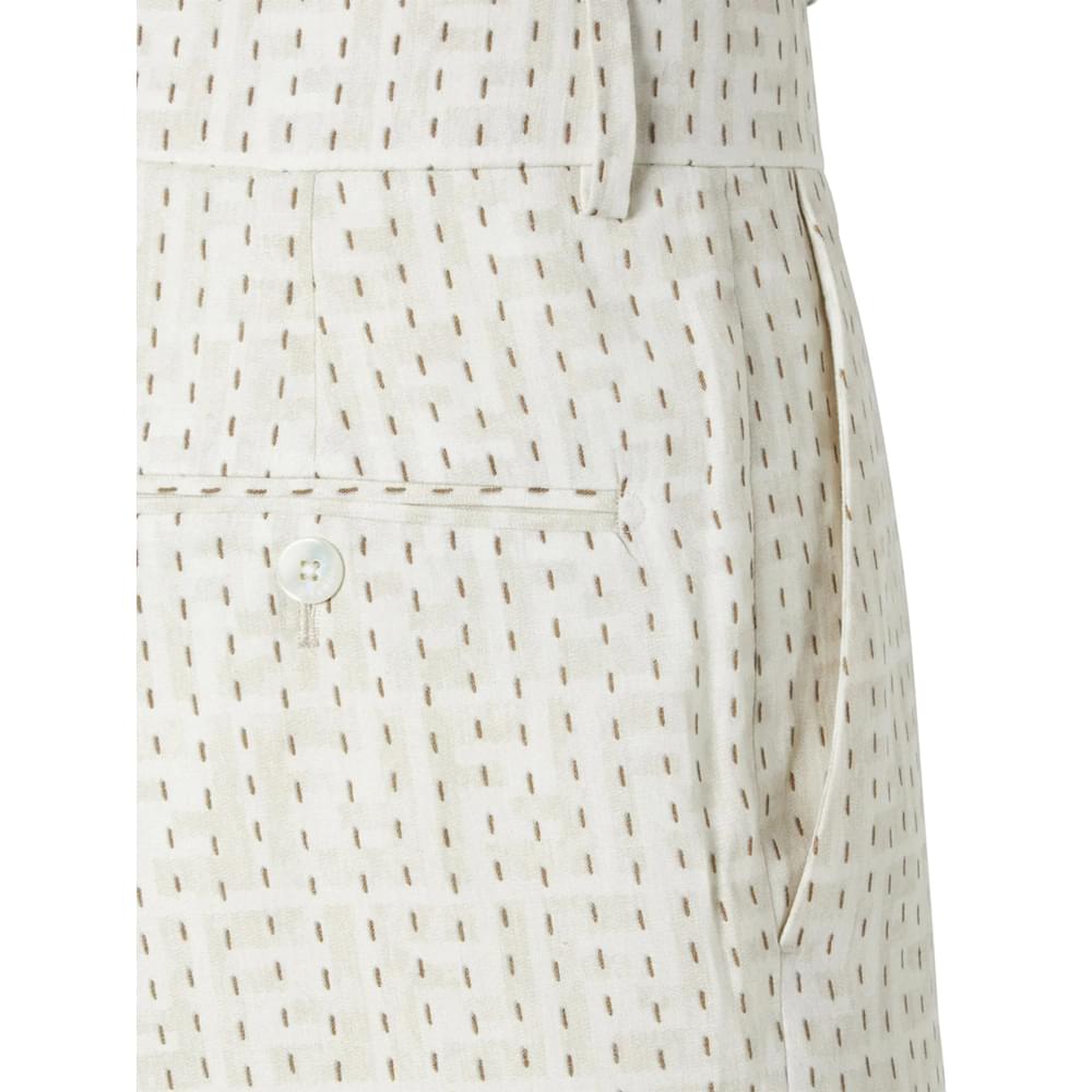 Fendi Neutrals Trousers - Tailored Trousers Men FENDI