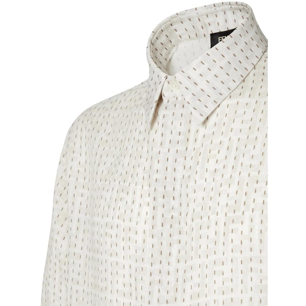 Fendi Neutrals Shirts Men FENDI