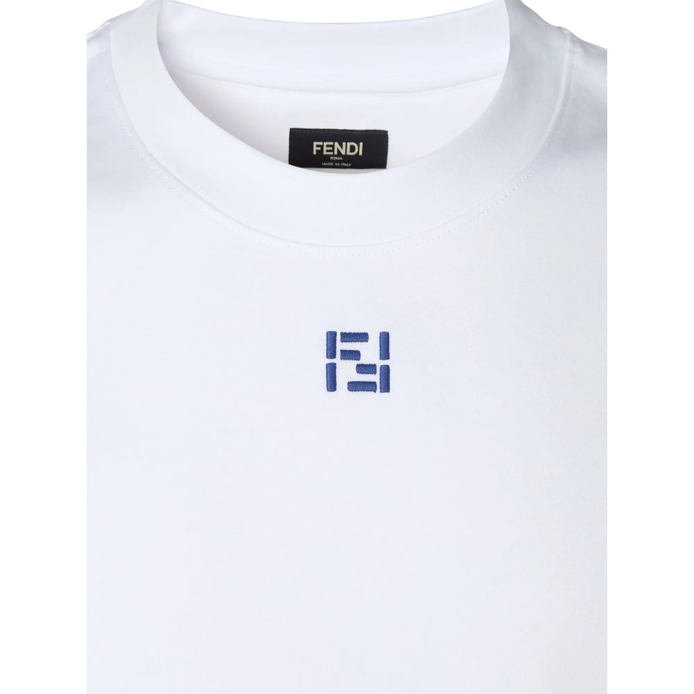 Fendi White T-Shirts & Vests - T-Shirts Men FENDI