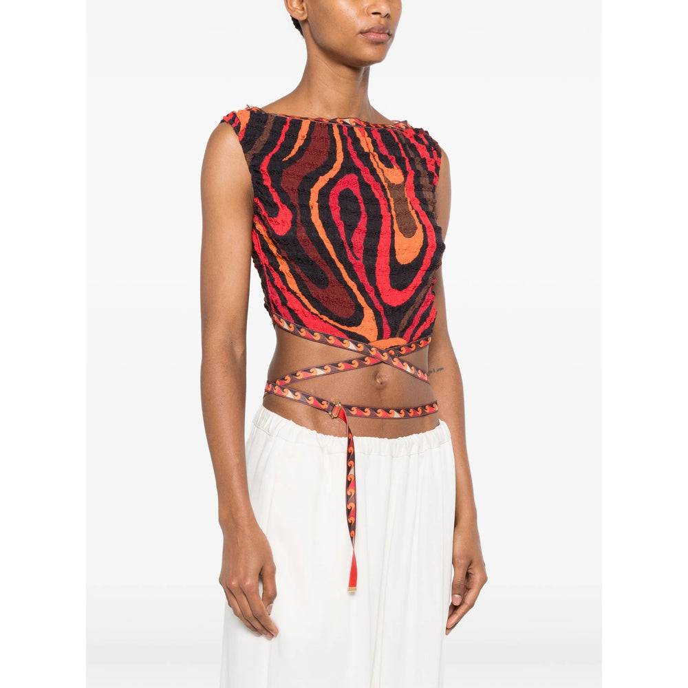 Pucci Red Tops - Vests & Tank Tops Women PUCCI