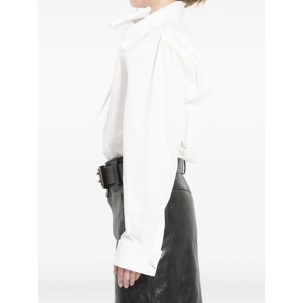 Saint Laurent White Tops - Shirts Women SAINT LAURENT