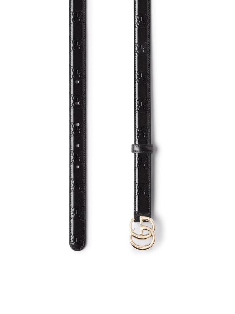 Gucci Women Gg Marmont Thin Belt GUCCI